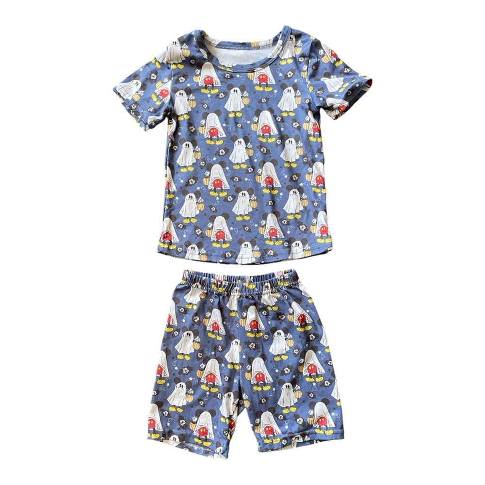 #365, Mickey Mouse Halloween pajama set of top and shorts, size 24 mo